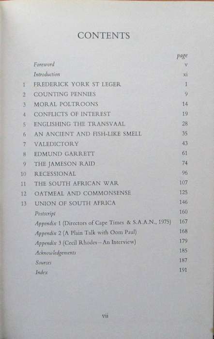 Some Beginnings the Cape Times 1876 - 1910