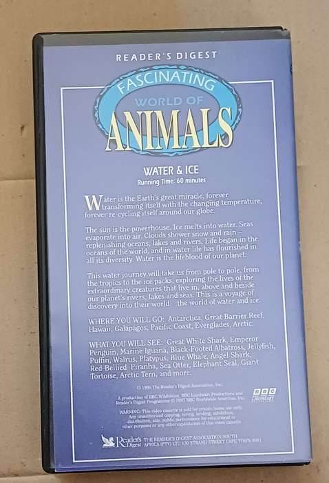 READER'S DIGEST - FASCINATING WORLD OF ANIMALS WATER & ICE