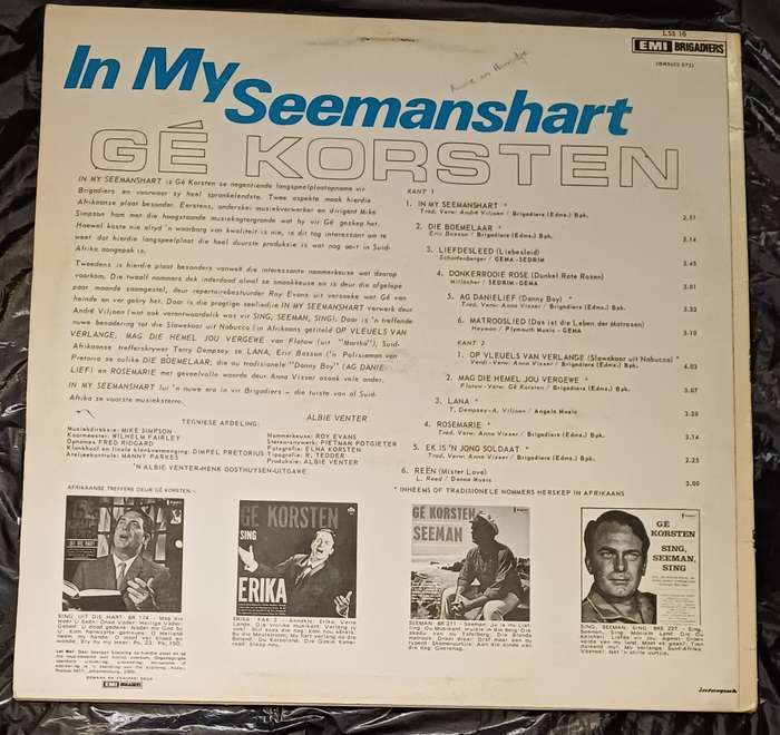 GE KORSTEN - IN MY SEEMANSHART