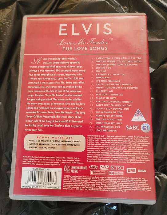 ELVIS PRESLEY - LOVE ME TENDER THE LOVE SONGS