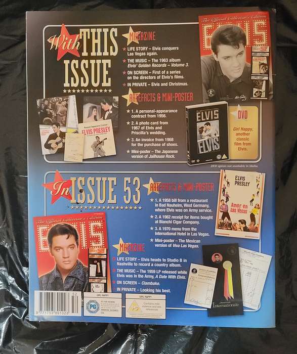 DEAGOSTINI THE OFFICIAL COLLECTOR'S EDITION ELVIS PRESLEY PART 52