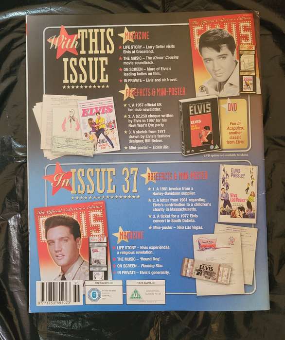 DEAGOSTINI THE OFFICIAL COLLECTOR'S EDITION ELVIS PRESLEY PART 36