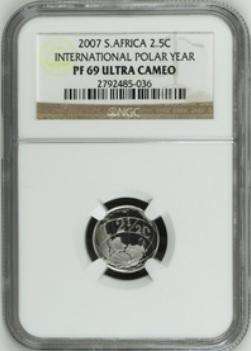 PF69 - 2007 Silver Proof 2½ c (Tickey) - Polar Year