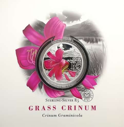 2018 Sterling Silver R5 - 1oz Silver Color Series - Crinum Graminicola