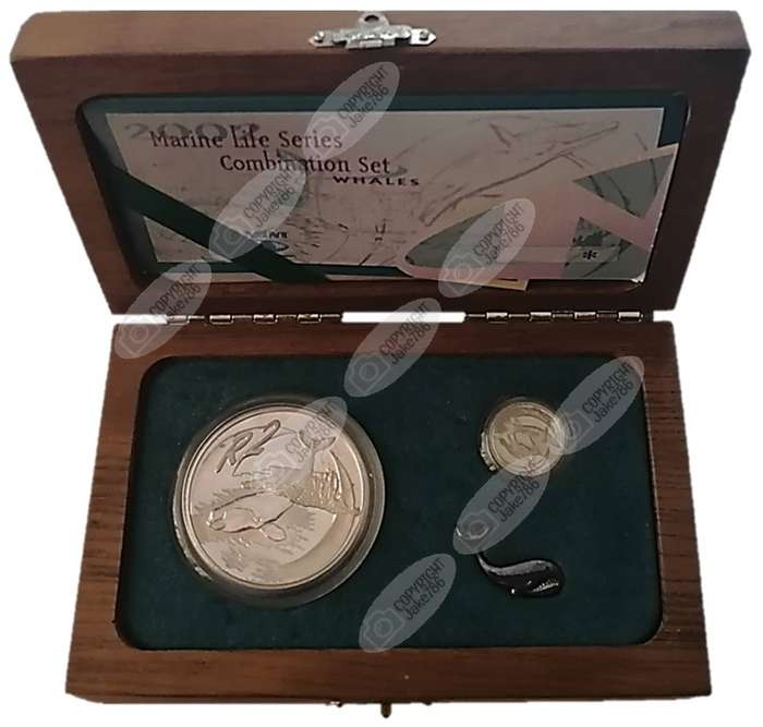 2002 Silver Proof Combination Set - Southern Right Whale