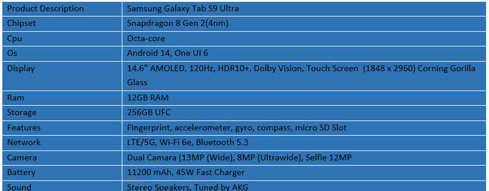 Samsung Galaxy Tab S9 Ultra 5G