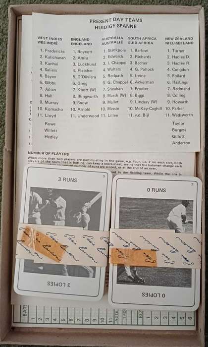 The Eddie Barlow Test Series Boardgame