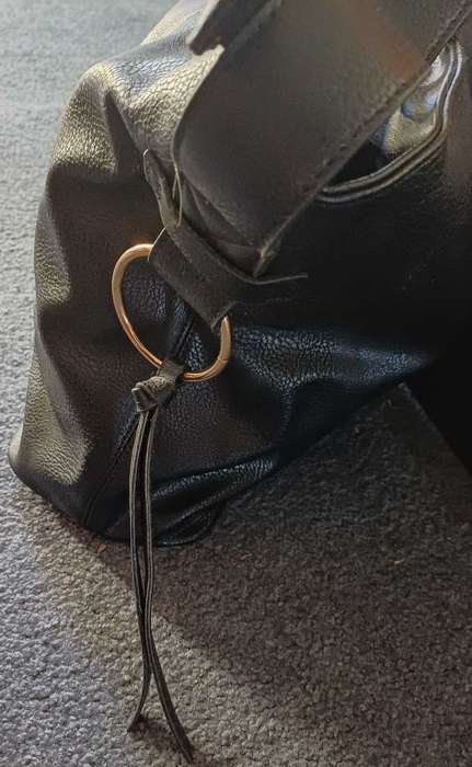 Black Leatherette Should Bag