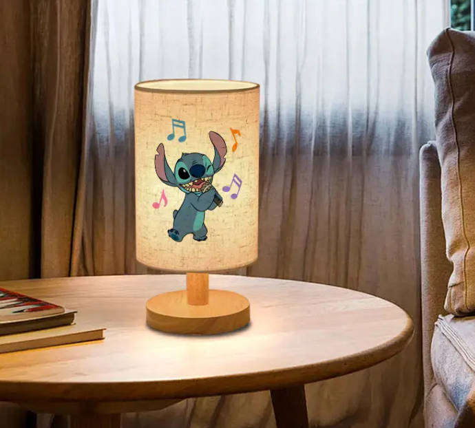 Stitch Table Lamp with Music Notes
