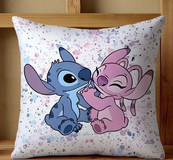 Disney Stitch & Angel Cushion Cover