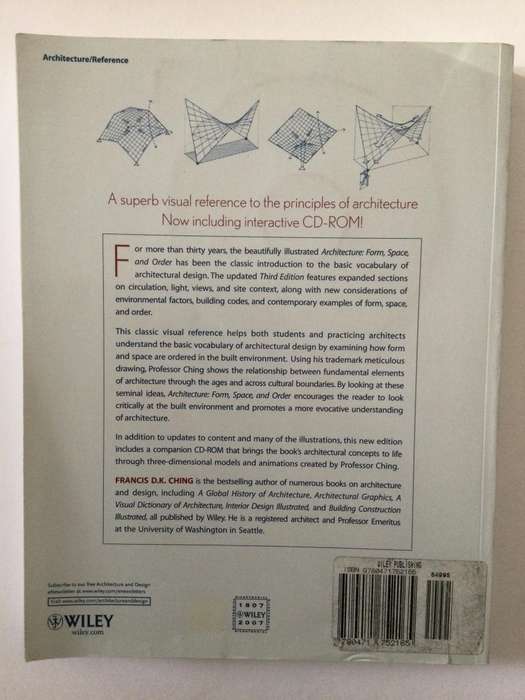 Architecture, Form, Space and Order, FDK Ching, 2007