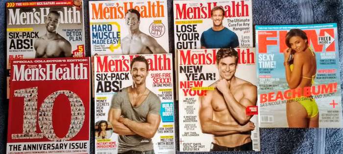 6 Men's Health Magazines + Free FHM