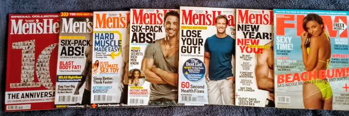 6 Men's Health Magazines + Free FHM