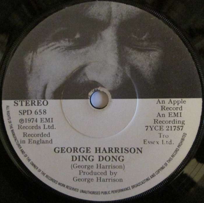 GEORGE HARRISON - DING DONG / I DONT CARE ANYMORE  (7 SINGLE/VINYL)