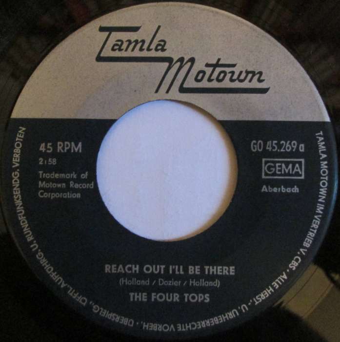 THE FOUR TOPS - REACH OUT ILL BE THERE / UNTIL YOU LOVE SOMEONE (7 SINGLE/VINYL)
