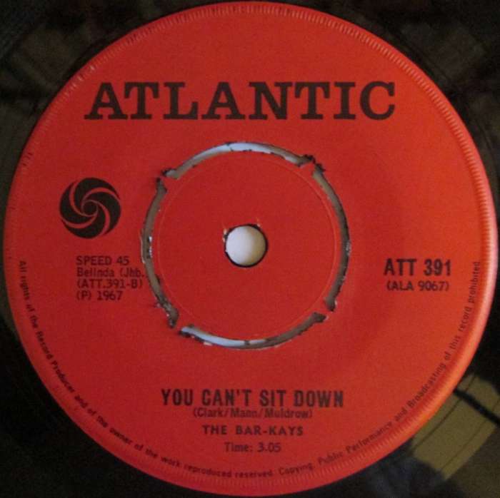 THE BAR-KAYS - HOLE IN THE WALL / YOU CANT SIT DOWN (7 SINGLE/VINYL)