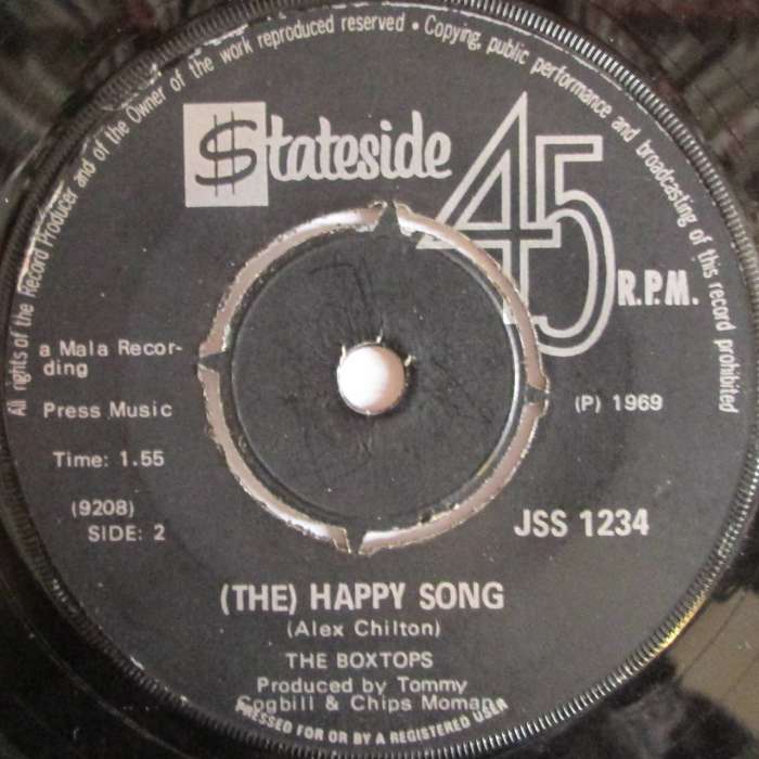 THE BOXTOPS - SOUL DEEP / (THE) HAPPY SONG  (7 SINGLE/VINYL)