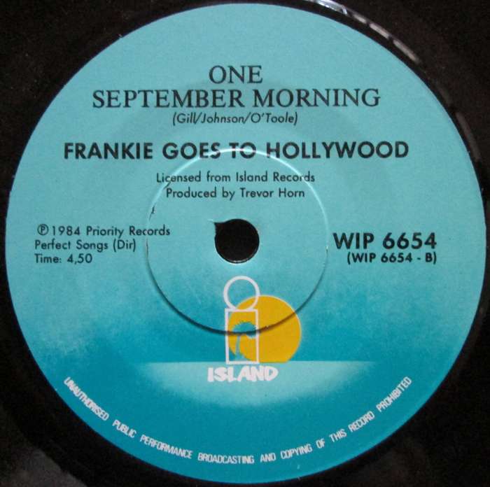 FRANKIE GOES TO HOLLYWOOD - RELAX / ONE SEPTEMBER MORNING  (7 SINGLE/VINYL)