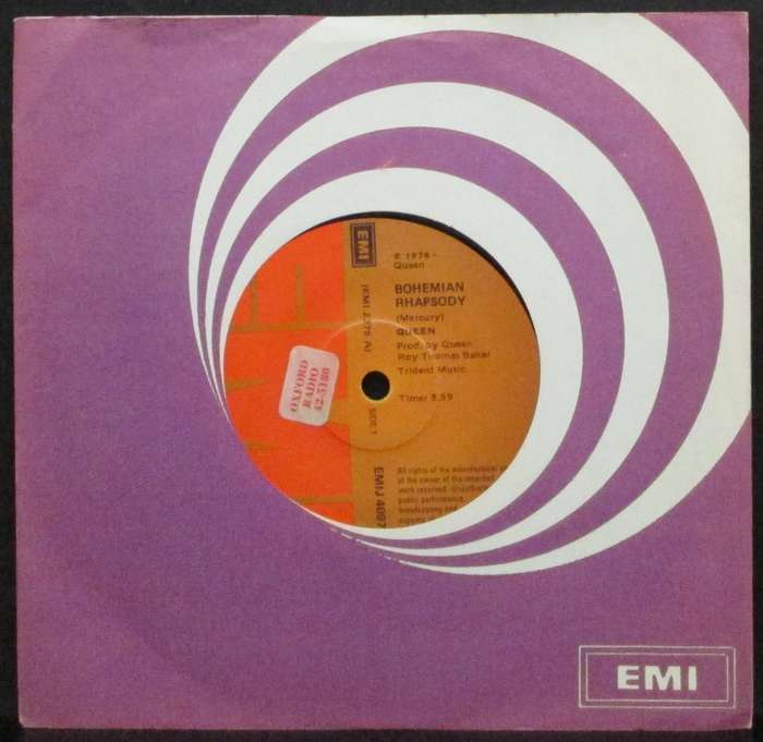 QUEEN - BOHEMIAN RHAPSODY / IM IN LOVE WITH MY CAR (7 SINGLE/VINYL)