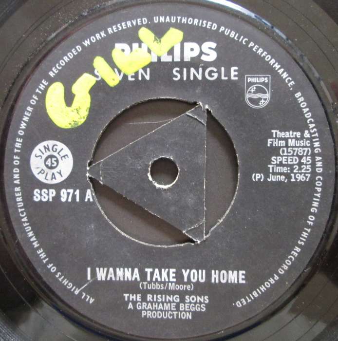 THE RISING SONS - I WANNA TAKE YOU HOME / LONG CIGARETTE  (7 SINGLE/VINYL)