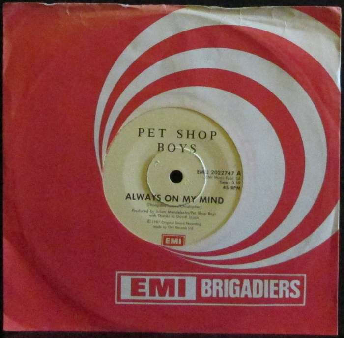 PET SHOP BOYS - ALWAYS ON MY MIND / DO I HAVE TO?  (7 SINGLE/VINYL)
