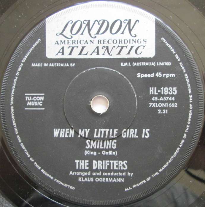 THE DRIFTERS - WHEN MY LITTLE GIRL IS SMILING / MEXICAN DIVORCE ( 7 SINGLE/VINYL)