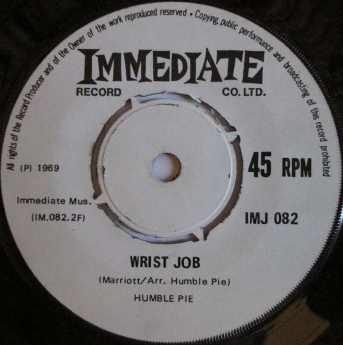 HUMBLE PIE - NATURAL BORN BUGIE / WRIST JOB  (7 INCH SINGLE/VINYL)