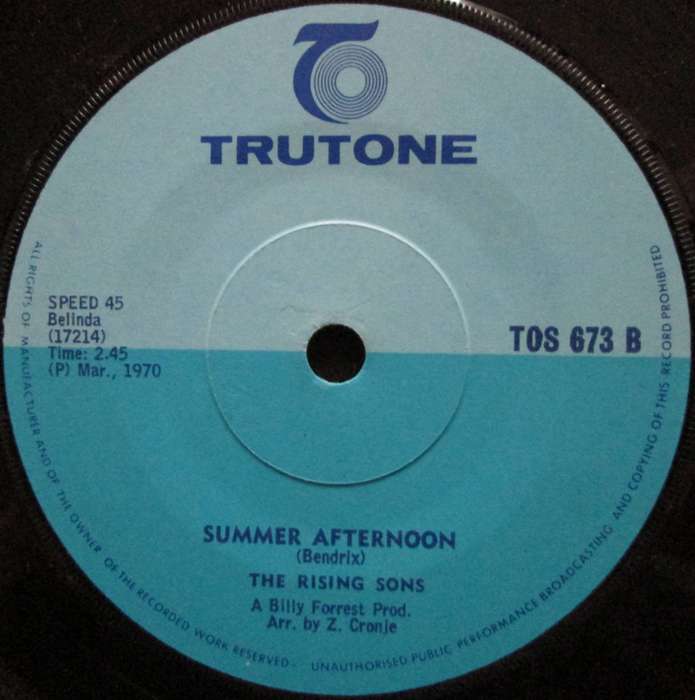 THE RISING SONS - IF I COME HOME / SUMMER AFTERNOON  (7 INCH SINGLE/VINYL)
