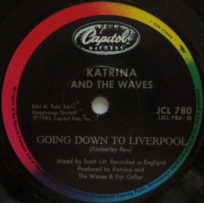 KATRINA AND THE WAVES  -  WALKING ON SUNSHINE / GOING DOWN  (7 SINGLE/VINYL)
