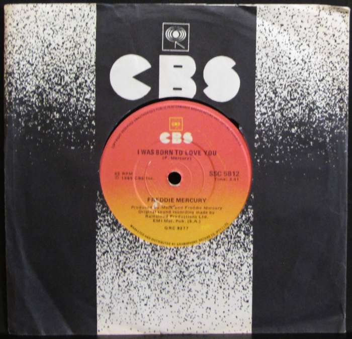 FREDDIE MERCURY - I WAS BORN TO LOVE YOU / STOP ALL THE FIGHTING (7 SINGLE/VINYL)