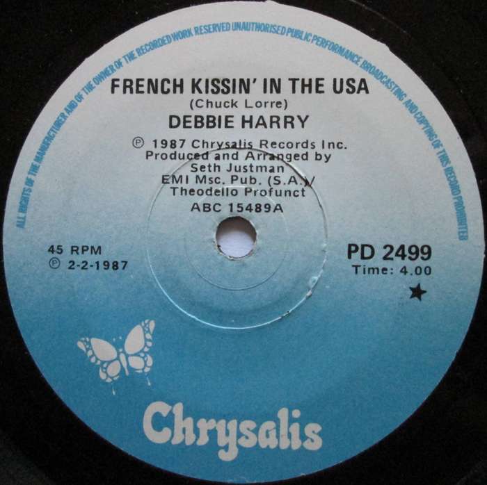 DEBBIE HARRY - FRENCH KISSING IN THE USA / ROCKBIRD (7 SINGLE/VINYL)