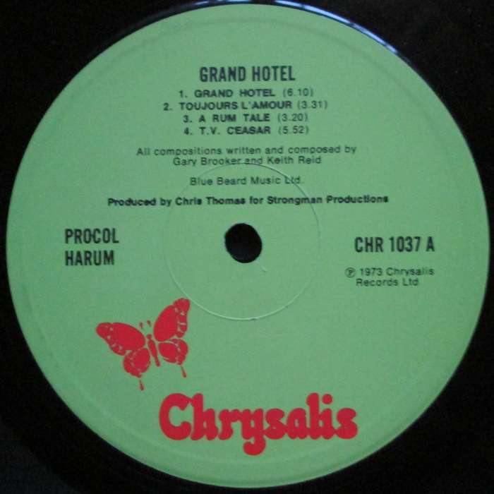 PROCOL HARUM - GRAND HOTEL (LP/VINYL)