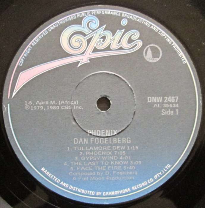 DAN FOGELBERG - PHOENIX   (LP/VINYL)
