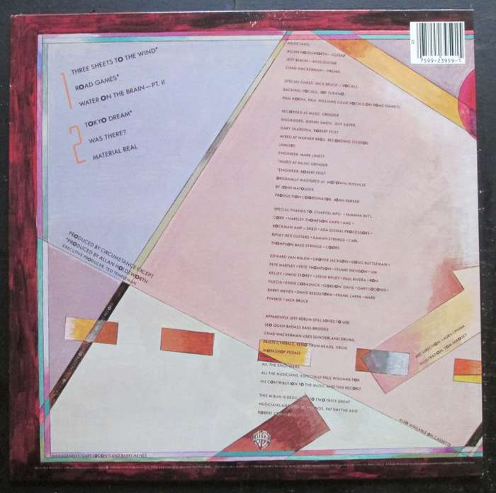 ALLAN HOLDSWORTH - ROAD GAMES   (LP/VINYL)