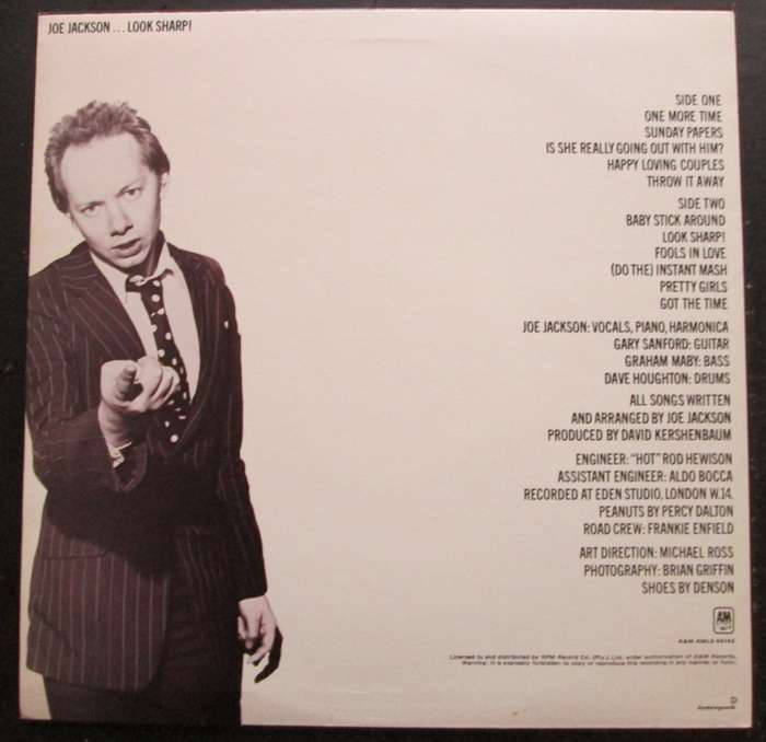 JOE JACKSON - LOOK SHARP!   (LP/VINYL)