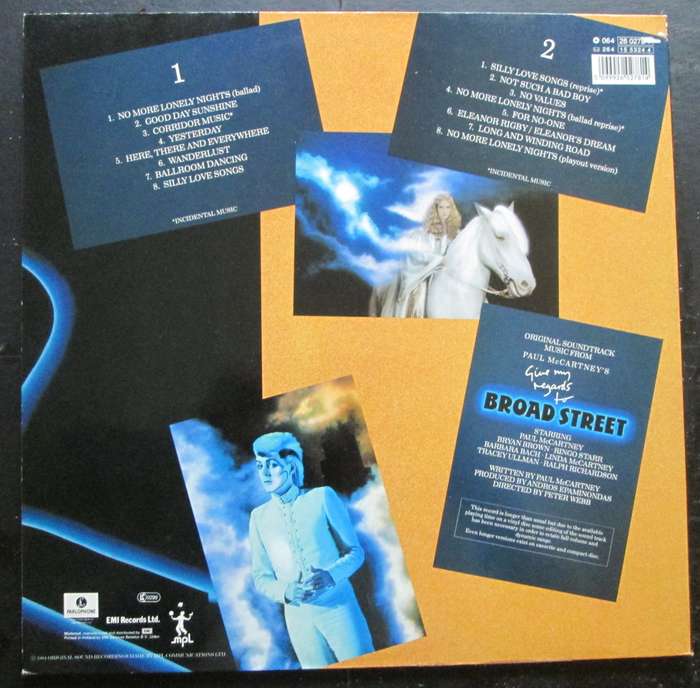 PAUL McCARTNEY - GIVE MY REGARDS TO BROAD STREET (LP/VINYL)