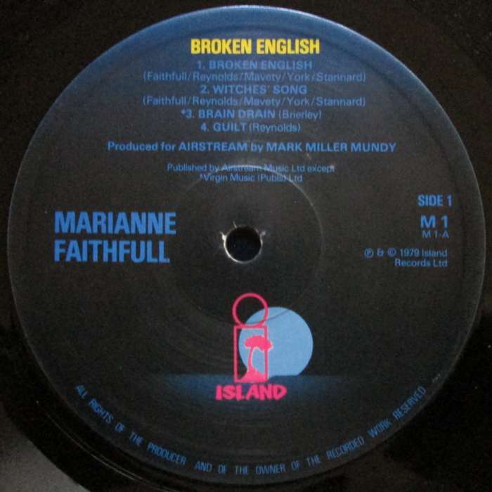 MARIANNE FAITHFULL - BROKEN ENGLISH    (LP/VINYL)