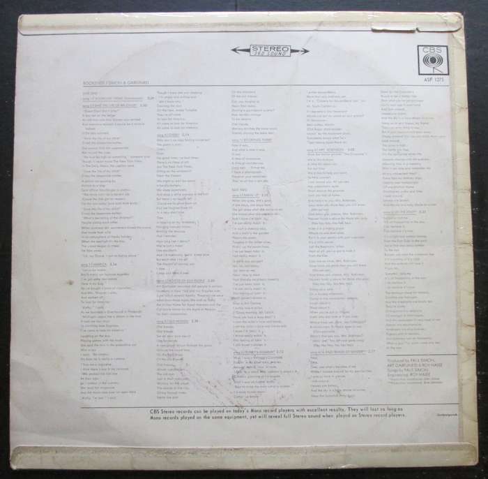 SIMON & GARFUNKEL - BOOKENDS (LP/VINYL)