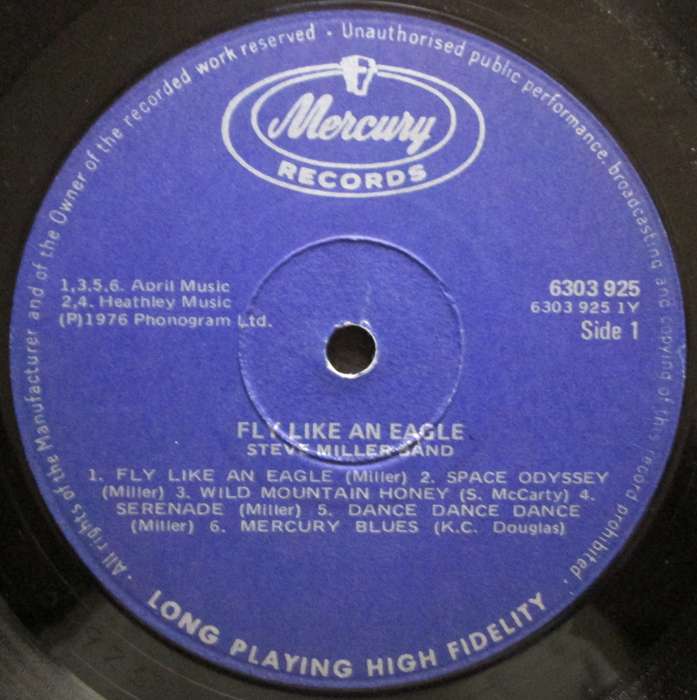STEVE MILLER BAND - FLY LIKE AN EAGLE   (LP/VINYL)