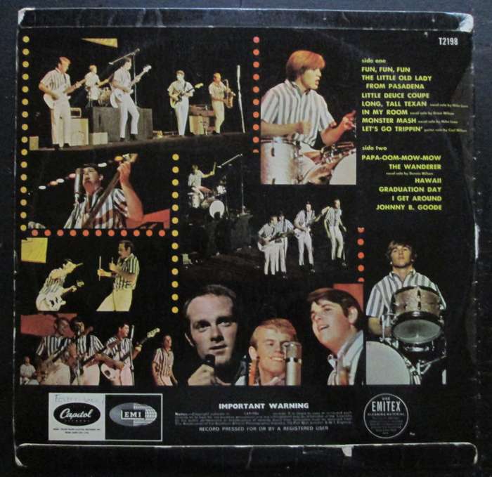 THE BEACH BOYS - BEACH BOYS CONCERT     (LP/VINYL)