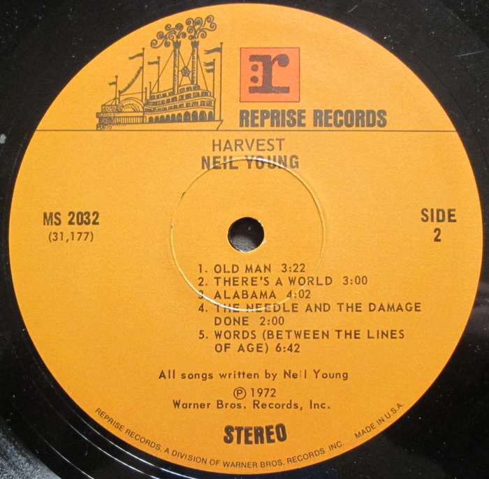 NEIL YOUNG - HARVEST   (LP/VINYL)
