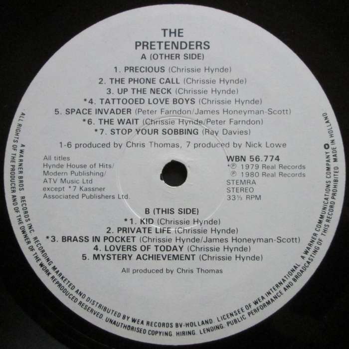 PRETENDERS - PRETENDERS  (LP/VINYL)