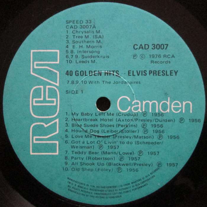 ELVIS PRESLEY - 40 GOLDEN HITS (2xLP/VINYL)