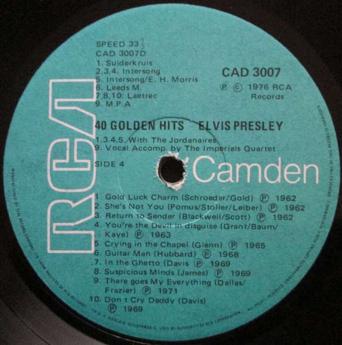 ELVIS PRESLEY - 40 GOLDEN HITS (2xLP/VINYL)