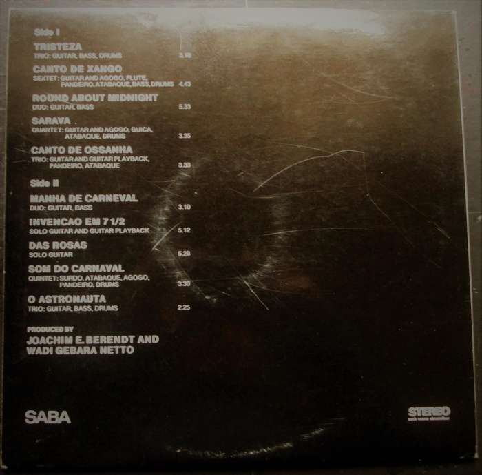 BADEN POWELL - TRISTEZA ON GUITAR  (LP/VINYL)