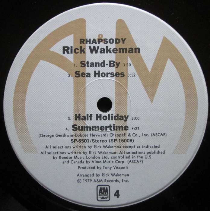 RICK WAKEMAN - RHAPSODIES (2xLP/VINYL)