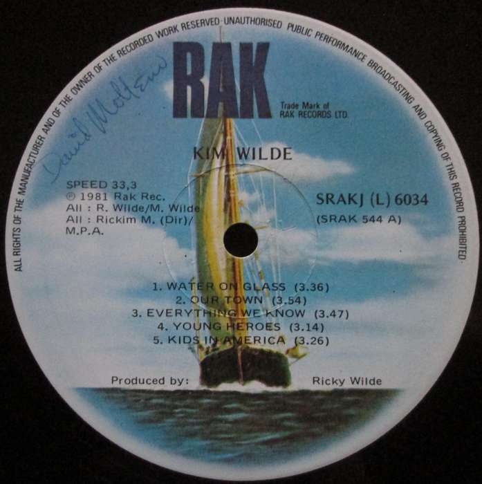KIM WILDE - KIM WILDE  (LP/VINYL)