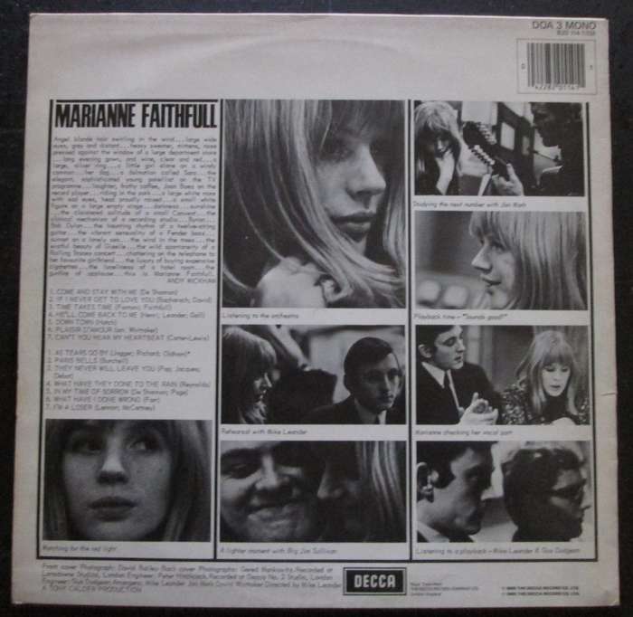 MARIANNE FAITHFULL - MARIANNE FAITHFULL  (LP/VINYL)