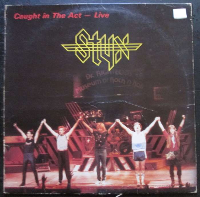 STYX - "CAUGHT IN THE ACT" - LIVE (LP/VINYL)