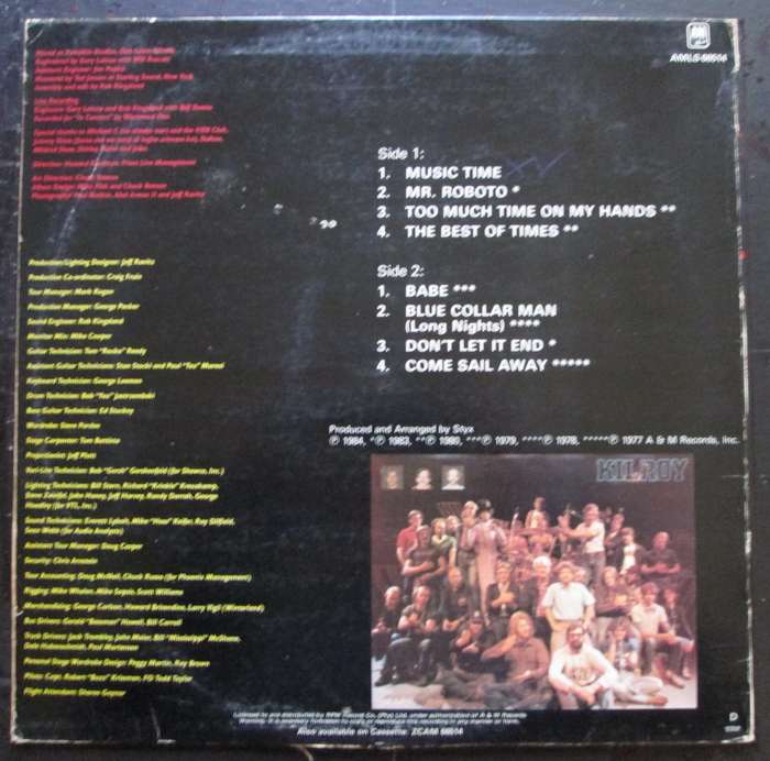 STYX - "CAUGHT IN THE ACT" - LIVE (LP/VINYL)